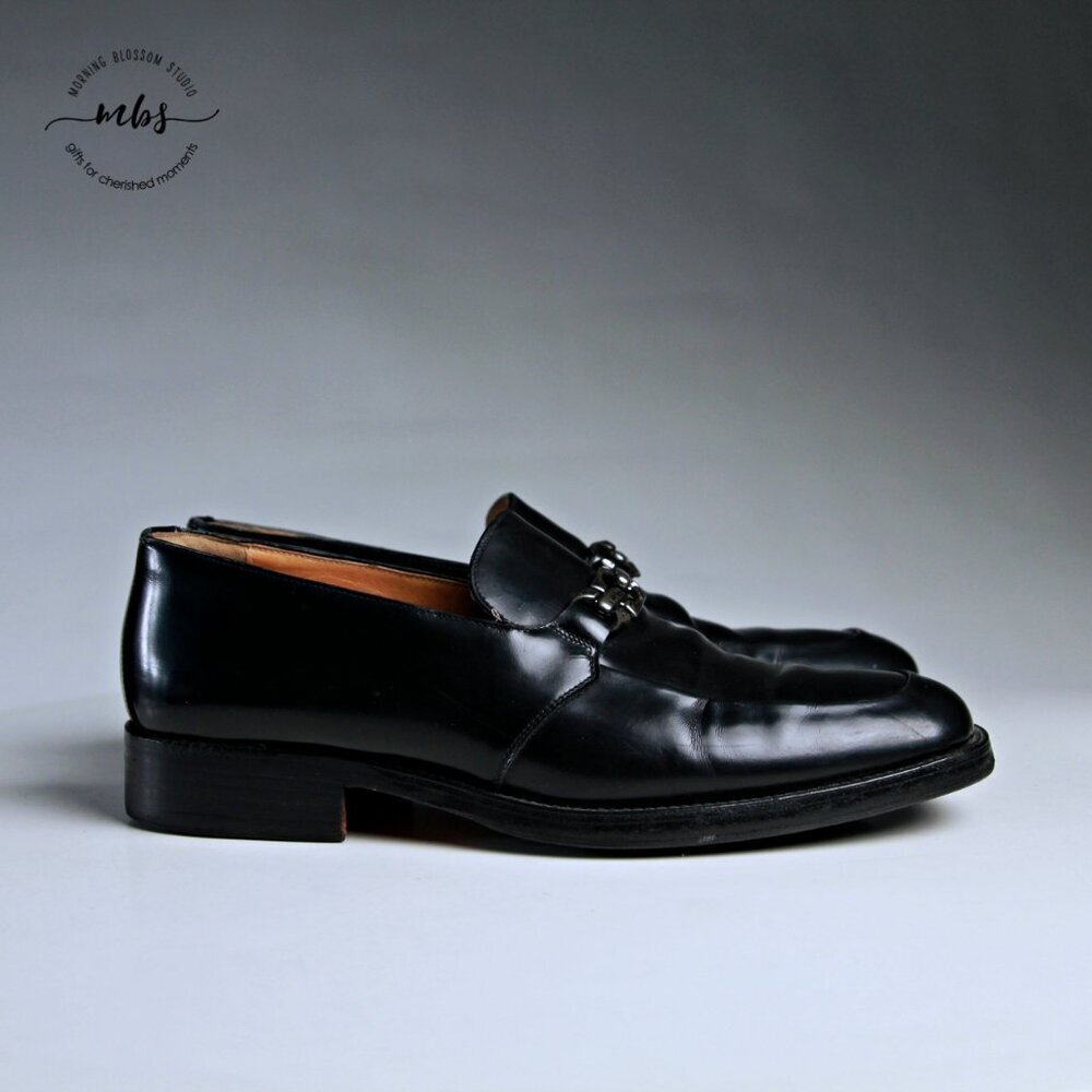 To‎ Boot New York Leather Dress Shoes Black Men 7.5